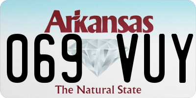 AR license plate 069VUY