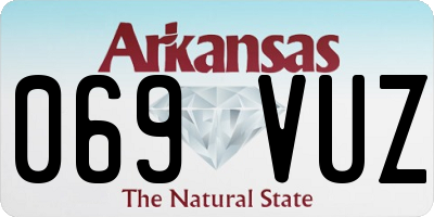 AR license plate 069VUZ
