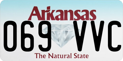 AR license plate 069VVC