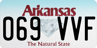 AR license plate 069VVF