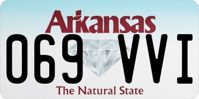 AR license plate 069VVI