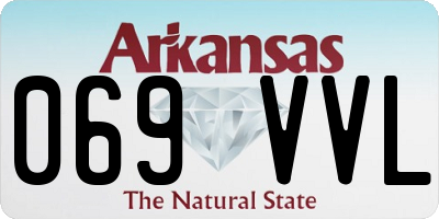 AR license plate 069VVL