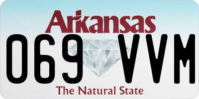 AR license plate 069VVM