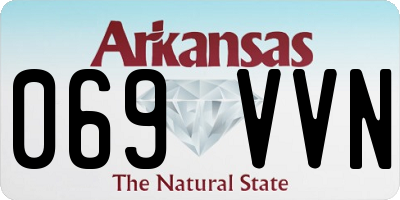 AR license plate 069VVN