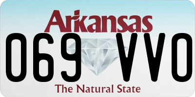 AR license plate 069VVO