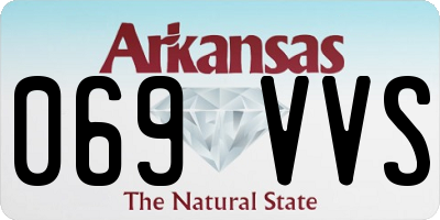 AR license plate 069VVS