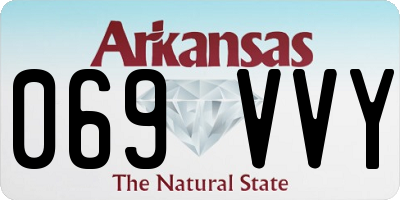 AR license plate 069VVY