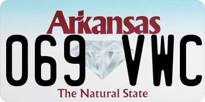 AR license plate 069VWC
