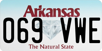 AR license plate 069VWE