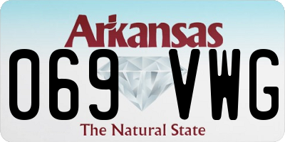 AR license plate 069VWG