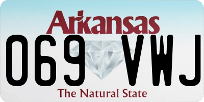 AR license plate 069VWJ
