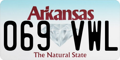 AR license plate 069VWL