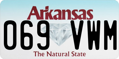 AR license plate 069VWM