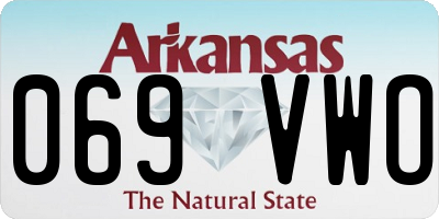 AR license plate 069VWO