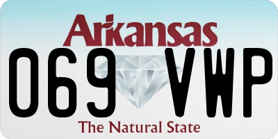 AR license plate 069VWP