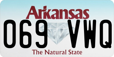 AR license plate 069VWQ