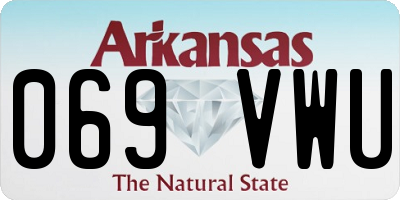 AR license plate 069VWU