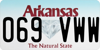 AR license plate 069VWW