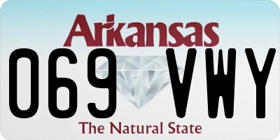 AR license plate 069VWY