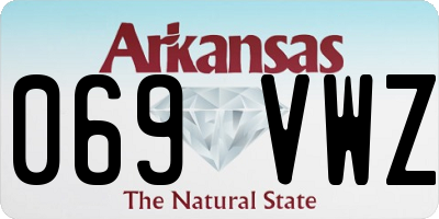 AR license plate 069VWZ