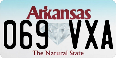 AR license plate 069VXA