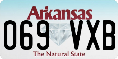 AR license plate 069VXB
