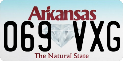 AR license plate 069VXG
