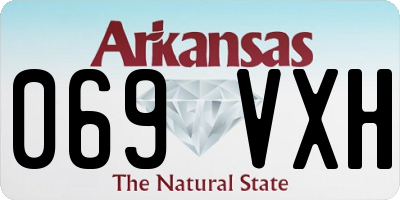 AR license plate 069VXH