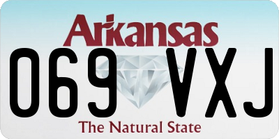 AR license plate 069VXJ