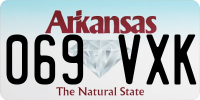 AR license plate 069VXK