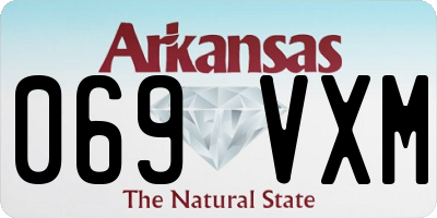 AR license plate 069VXM