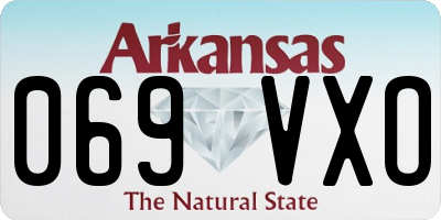 AR license plate 069VXO