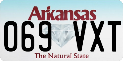 AR license plate 069VXT