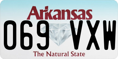 AR license plate 069VXW