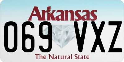 AR license plate 069VXZ