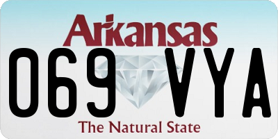 AR license plate 069VYA