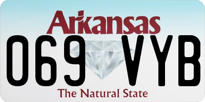 AR license plate 069VYB