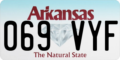 AR license plate 069VYF