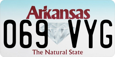 AR license plate 069VYG