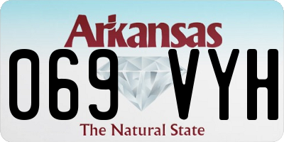 AR license plate 069VYH