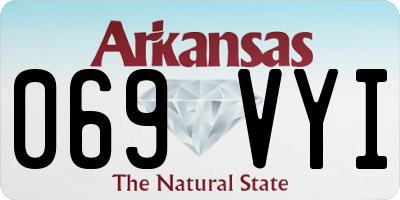 AR license plate 069VYI