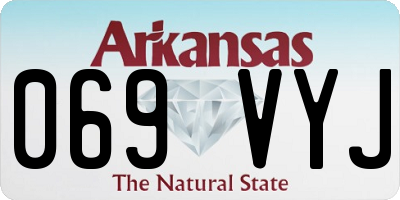 AR license plate 069VYJ