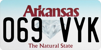 AR license plate 069VYK