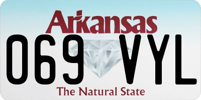 AR license plate 069VYL