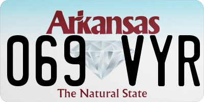 AR license plate 069VYR