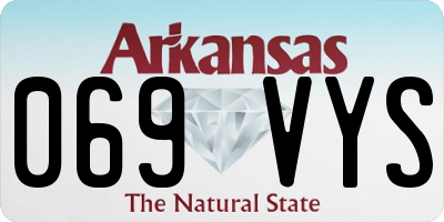 AR license plate 069VYS