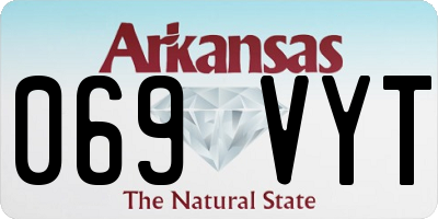 AR license plate 069VYT