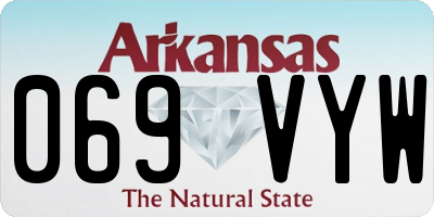 AR license plate 069VYW