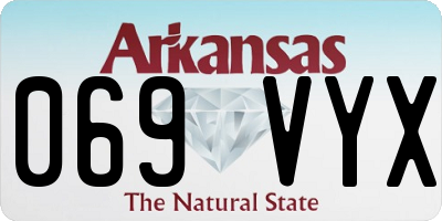 AR license plate 069VYX