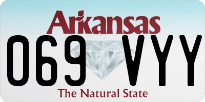 AR license plate 069VYY
